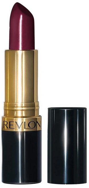 Revlon 슈퍼 러스트러스 립스틱 부드럽고 풍성한 입술을 위한 크리미 포뮬러 촉촉한 느낌 블랙 체리 4.3g(0.15온스), Black Cherry - 쿠팡