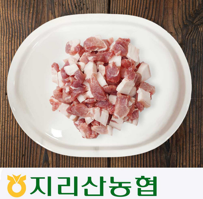 지리산농협-흑돼지 앞다리살 찌개용 500g 약 2인분, 앞다리살 찌개용-500g, 1개
