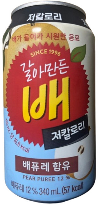 갈아만든배 저칼로리, 340ml, 2개