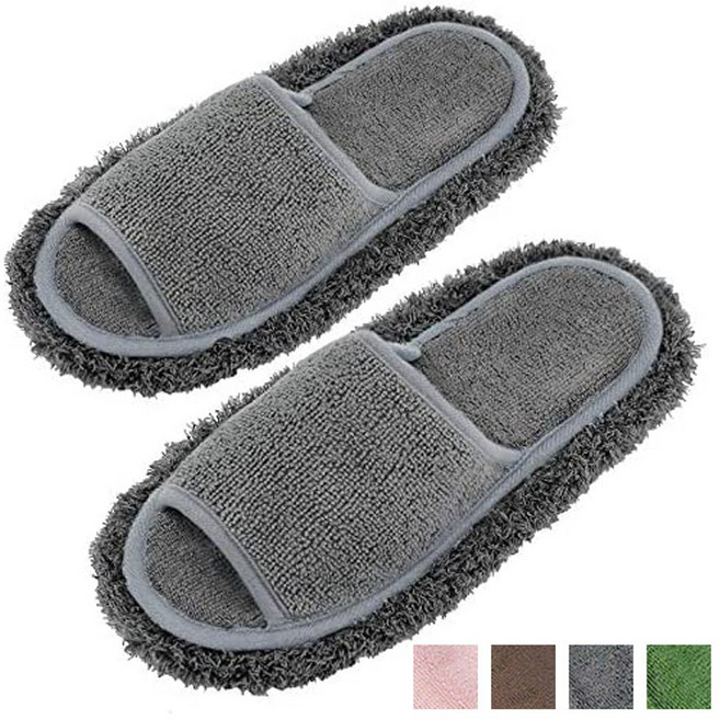 청소슬리퍼 실내화 거실화 거실슬리퍼 실내 층간소음, 1개, 카키여