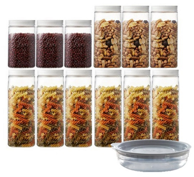 락앤락 도어포켓 냉장고 정리 밀폐용기 세트 HTE530S12, 12개, 1세트