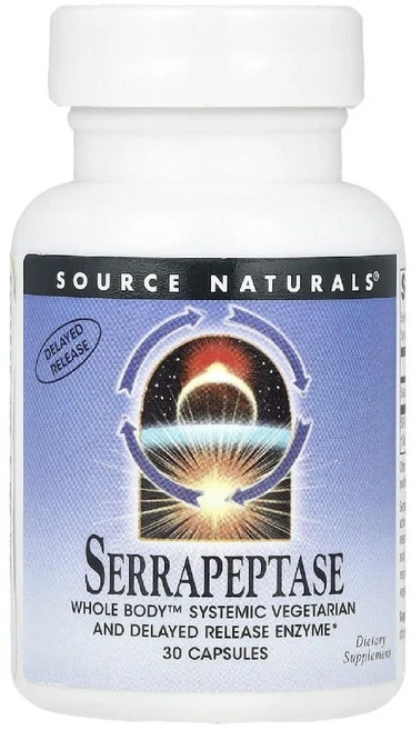 소스내추럴스 세라펩타제 120000SPU Serrapeptase 캡슐 30정, 1개 - 쿠팡