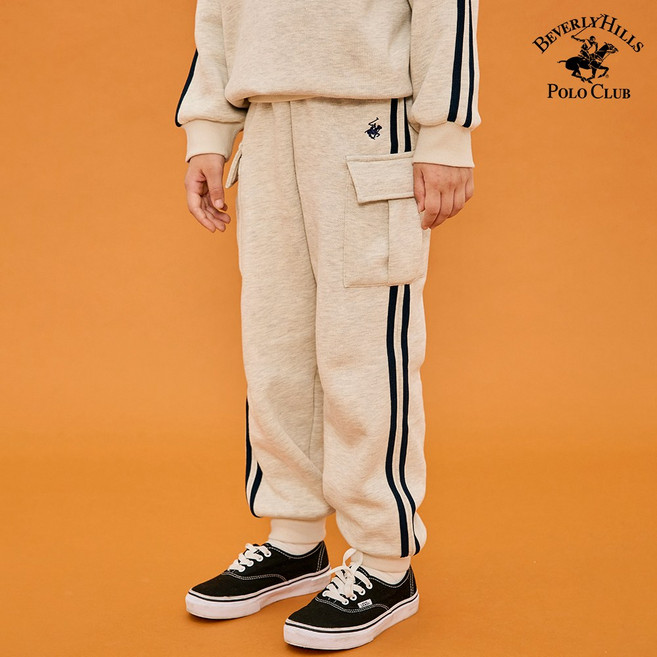 비버리힐스 폴로클럽 주니어 제로포켓조거기모팬츠