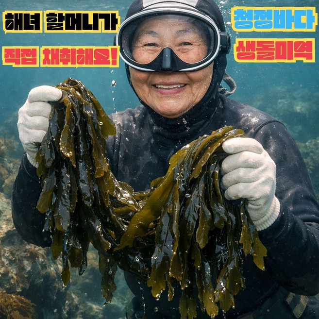 자연산 물미역 생미역 줄기 돌미역 미역국 미역냉채 산모미역, 1박스, 1kg