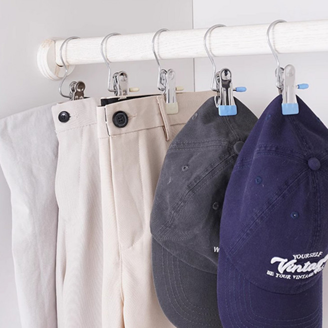 그리에티 치마 바지 걸이 모자 집게, 30개, 아이보리