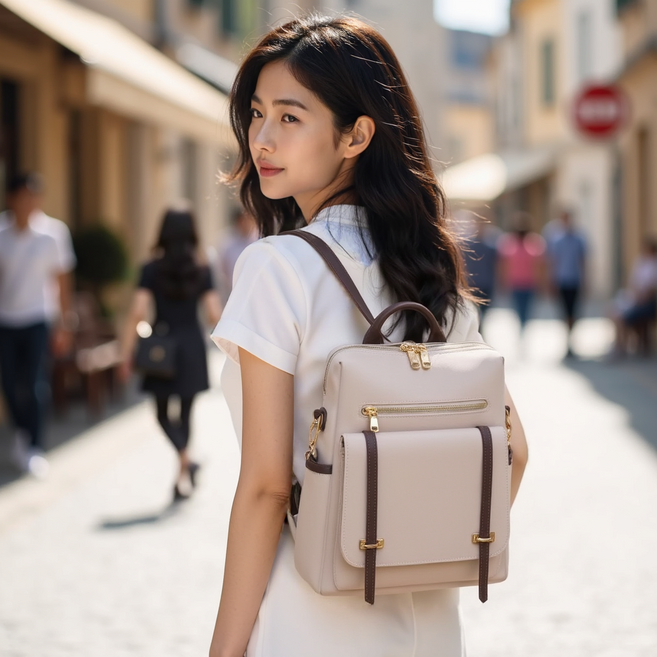 시티슬릭 솔바 베이직 백팩 가벼운 나일론 백팩 초경량 직장인 여성 백팩