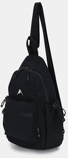 [백화점상품] 네파 공용 애스턴 슬링백 방수소재백 튼튼한슬링백, 000, 블랙