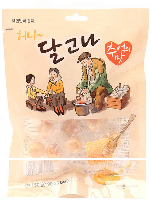 ANYTHING 대한민국 캔디 허~니 달고나 추억의 맛, 12개, 50g