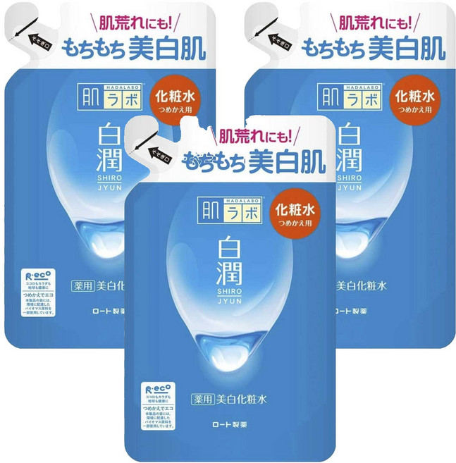 하다라보 시로준 화장수 리필용, 3개, 170ml