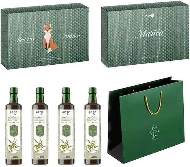 아보아칸오일선물세트 레드폭스(올리브엑스트라버진250ML4EA), 1세트, 250ml
