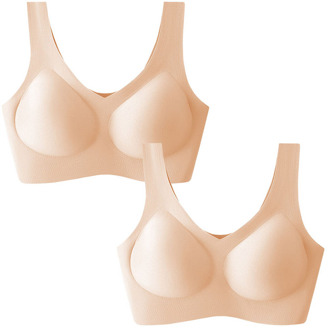 언더스미스 스킨핏 여성 심리스 브라 2종세트