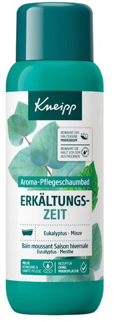 독일 내수용 Kneipp 크나이프 아로마 케어 콜드 타임 유칼립투스 민트 폼 바스 반신욕 입욕제 Kneipp Cold Time - Bath Additive with Natural, 1개, 400ml