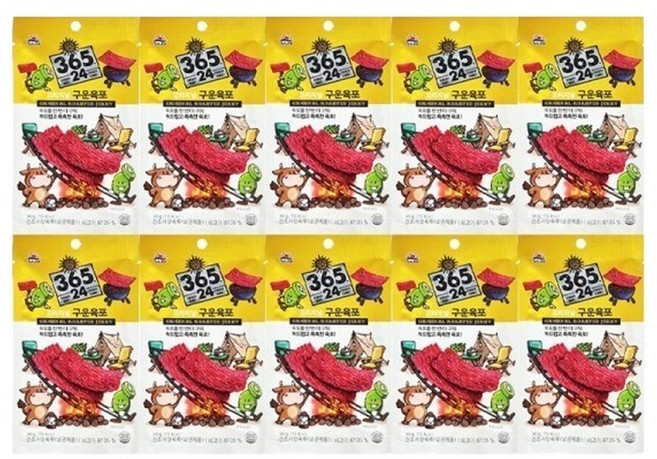 사조 365 육포 오리지널 구운맛 간식 안주 30g x 10개