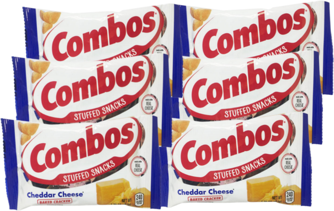 콤보스 체다치즈 크래커, 6개, 48.2g
