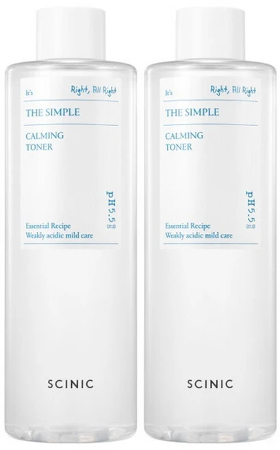 싸이닉 더 심플 카밍 토너 대용량 500ml 2개 - 쿠팡