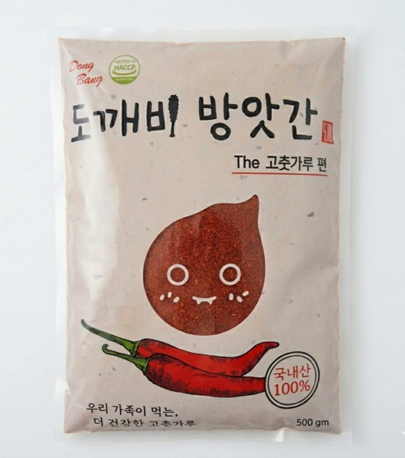 25년 햇고추 도깨비방앗간 국산 고춧가루 보통맛 한식용, 500g, 1개