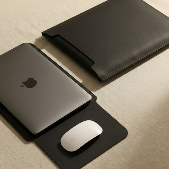 유또 노트북 파우치 14인치 16인치 케이스, 1개, 블랙