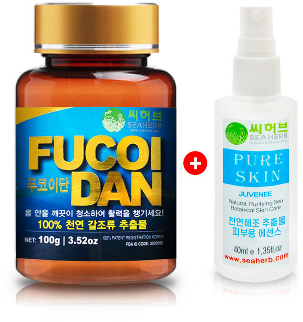 씨허브 후코이단 125g 국내산 면역 미역귀 다시마(천연해조 에센스 추가), 1개