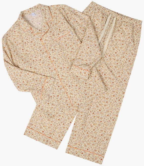 애니바디 면50% 레이온50% 가을가을한 잔꽃무뉘 가벼우면서 부드러운 감촉 하루종일 편안한 착용감 공용 면레이온 파자마세트 2001부평점