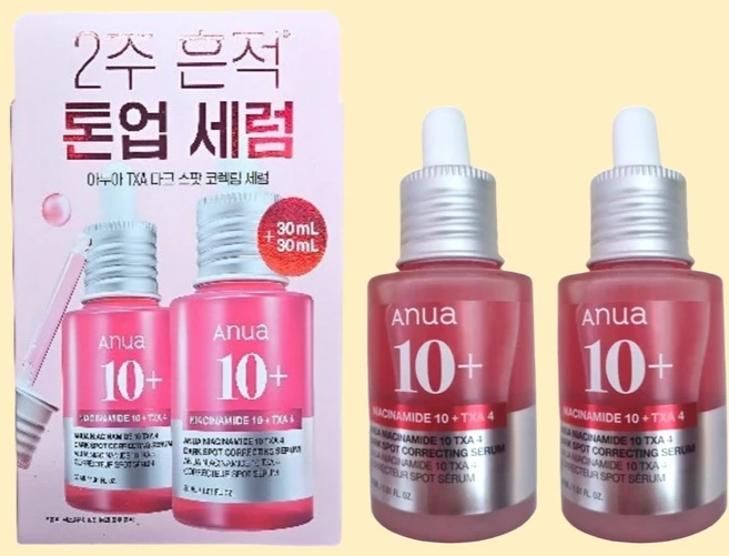 아누아 나이아신아마이드 10 TXA 4 다크 스팟 코렉팅 세럼, 30ml, 2개 - 쿠팡