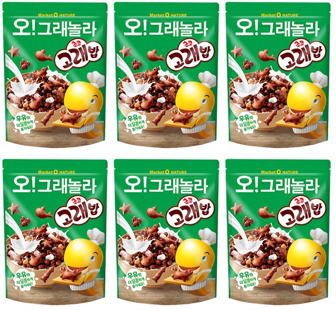 오!그래놀라 초코고래밥 250g 6개