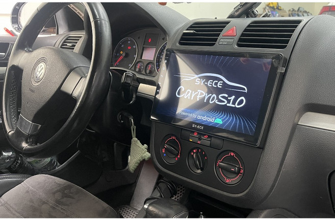 紳曜數位 福斯 Golf 5 專用 10吋安卓導航主機 支援GPS 倒車顯影, 1個, (B)八核心豪華版,恆溫空調外框