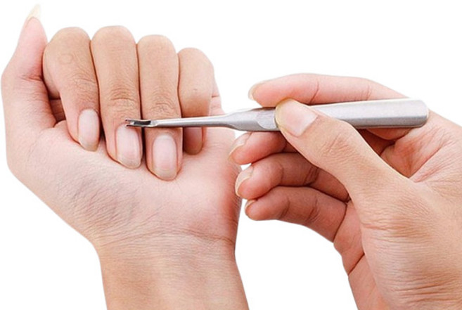 V날 밀대 큐티클 제거기 셀프 손톱관리 큐티클정리, 1개
