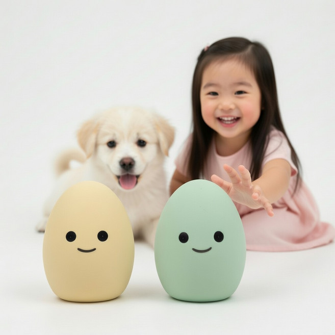 토리토스 미니에그봉봉 솜사탕 강아지 삑삑이 공 초소형 장난감, 2개, 버터&민트