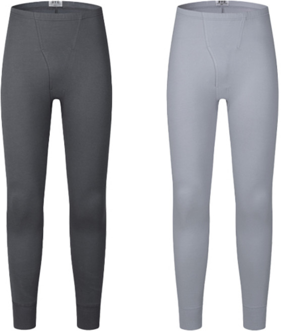 BYC) 남성용 클래식 순면 내복 하의 2매입