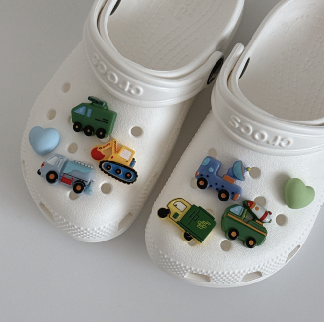 미니카 8ps 파츠 세트 신발 악세사리 참 실내화 꾸미기