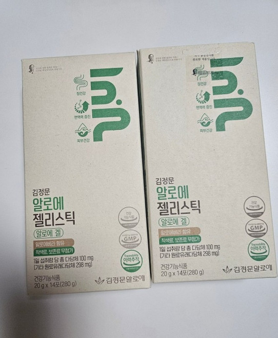 김정문알로에 젤리스틱 14p, 280g, 2개