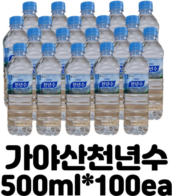 천년수 생수, 500ml, 100개