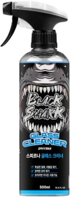 블랙샤크 얼룩 물때 청소 유리세정제, 1개, 500ml