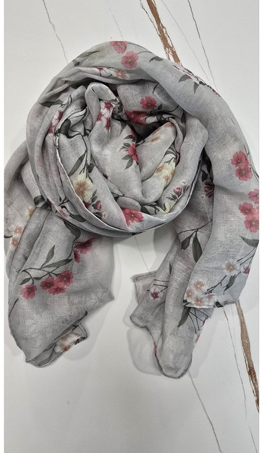 여성 플로럴 꽃무늬 스카프