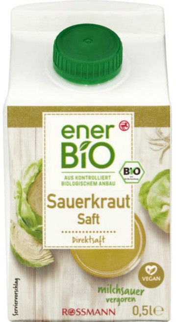 독일 로스만 에너바이오 enerBiO 사워 크라우트 주스 500ml, 1개