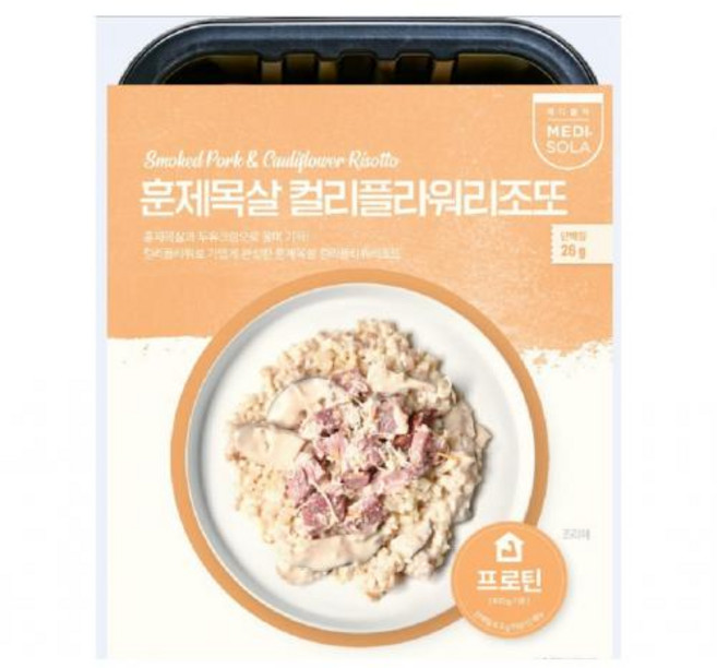 훈제목살컬리플라워리조또 메디쏠라, 1개, 345g