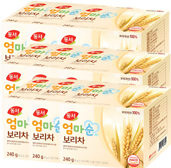 동서식품 엄마순보리차 아기보리차, 8g, 30개입, 9개