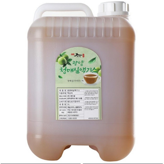 국내산 매실 액기스 원액 실속형 가정용 업소용 대용량 엑기스 (~20L), 1박스, 20L