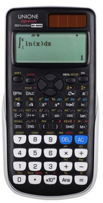 유니원 공학용계산기 UC-800X 국가기술자격시험가능