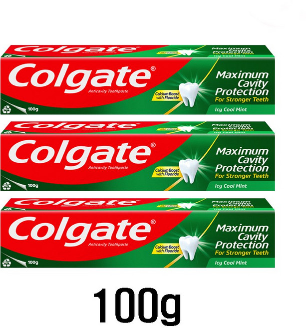 콜게이트 아이씨 쿨민트 치약, 100g, 3개