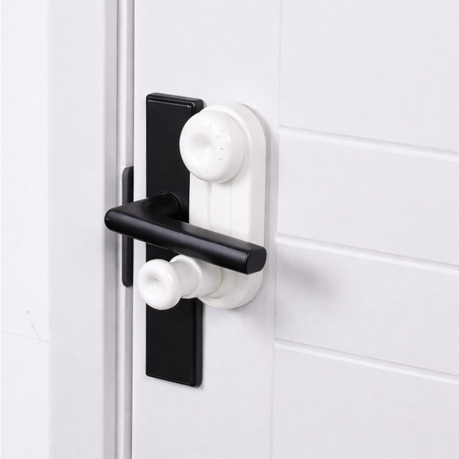 레스웨이 도어락 안전 잠금장치 휴대가능 탈부착형, 화이트, 1개