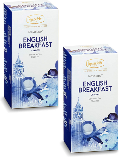 로네펠트 티벨롭 잉글리시 블랙 퍼스트 티백 25개입 2박스, 2개