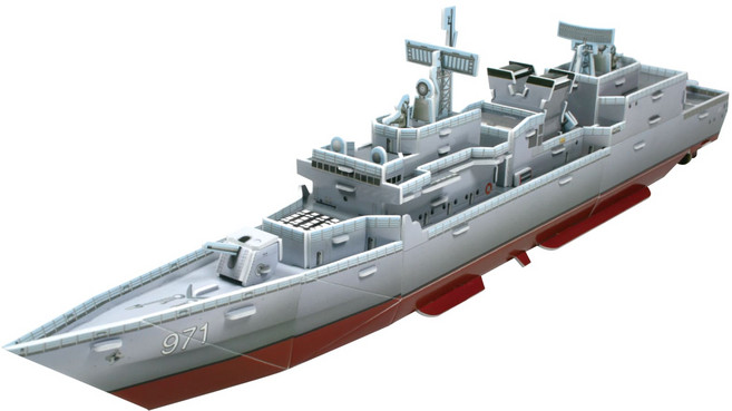 꾸그 3D 입체퍼즐 한국의 문화유산(광개토대왕함), 80피스, 1개