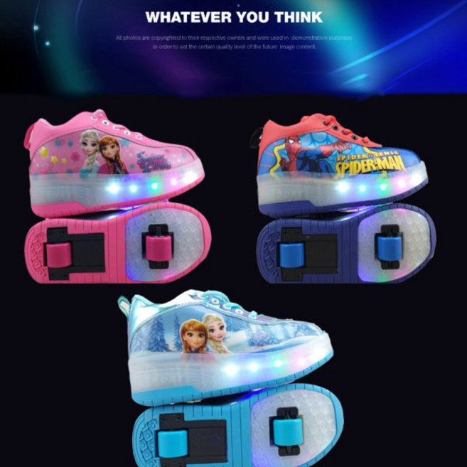 캐릭터 바퀴달린 LED운동화 MMA