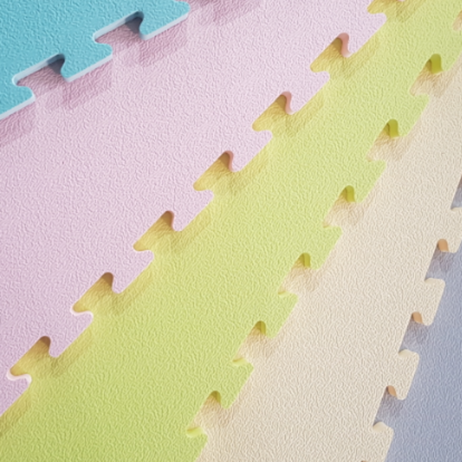 노랑시소 1x1m 대형 어린이집매트 놀이방매트 퍼즐매트 층간소음매트 교회 아기 거실 바닥 유아 매트, 연한노랑, 1개