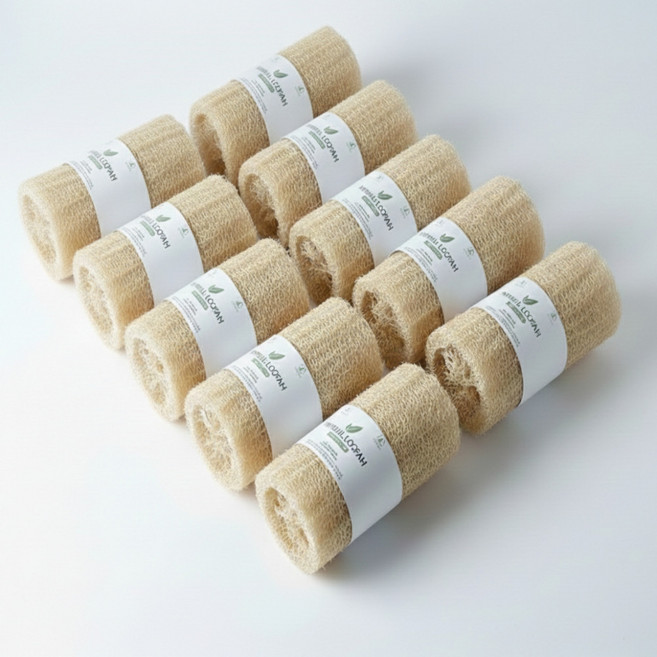 또바기 천연 수세미 입문용 친환경 제로웨이스트 10P, 10개, 1개