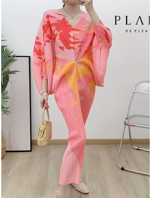 플라라 88까지 컬러풀프린팅플리츠원피스 PK3MOP004C