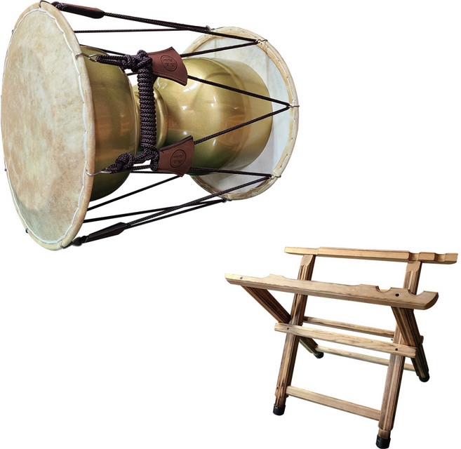 예혼국악기 고고장구(일반) 1.7 고고장고받침대세트, 금펄