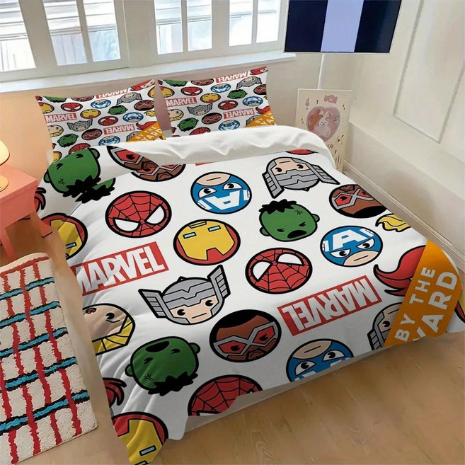마블 코믹스 스파이더 맨 애니메이션 침구 세트 이불 커버 1009 폴리 에스터 어린이와 성