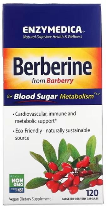 엔자이메디카 베르베린 표적 전달 120캡슐 Enzymedica Berberine, 1개, 120정 - 쿠팡